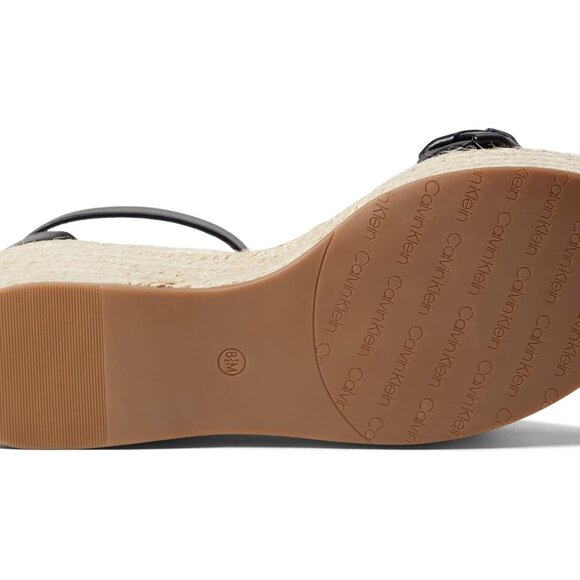 NEW Calvin Klein Thea Wedge Espadrille Sandals - Sz 9.5 - Picture 10 of 15